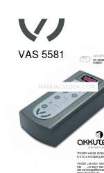 akkuteam VAS 5581 Manual de Instruções