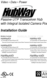 Altronix HubWay163Di Руководство по установке