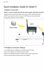 3Jtech G2Wifi II Handbuch zur Schnellinstallation