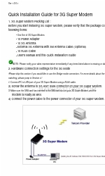 3Jtech 3G Super Handbuch zur Schnellinstallation