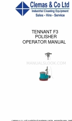 Clemas & Co TENNANT F3 Manual do operador