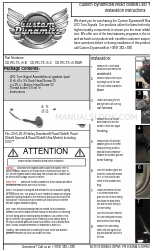 Custom Dynamics Road Glide CD-RG-TS-15-B インストレーション・インストラクション