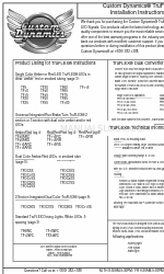 Custom Dynamics TruFlex TF40 Installation Instructions Manual