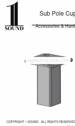 1 Sound Sub Pole Cup Istruzioni per l'installazione