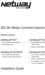 Altronix NetWaySP1BT Series 설치 매뉴얼