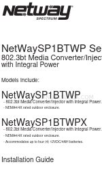 Altronix NetWaySP1BTWPX Instrukcja instalacji