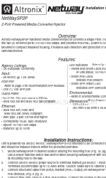 Altronix NetWaySP2P Installation Manual