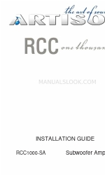 Artison RCC1000-SA Manual de instalación