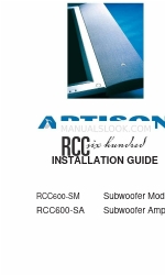 Artison RCC600-SA Manuale di installazione