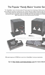 CUSTOM POWER DESIGN Handy Mains Series Quick Start Manual