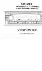 Custom Radio CSS-65500 Manual do Proprietário