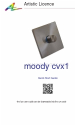 Artistic Licence moody cvx1 Quick Start Manual