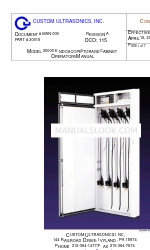 CUSTOM ULTRASONICS 20000 Operator's Manual