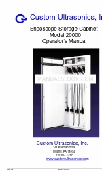 CUSTOM ULTRASONICS 20000 Operator's Manual