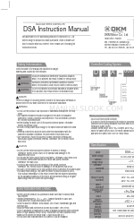 DKM Motor DSA Series Gebrauchsanweisung