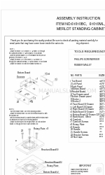 ARTIVA MERLOT 61010BC Instructions d'assemblage