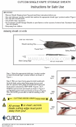 CUTCO SINGLE KNIFE STORAGE SHEATH 안전한 사용을 위한 지침