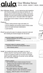 Alula RE201 Quick Manual