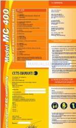 CUTS DIAMANT MC400RB User And Maintenance Manual