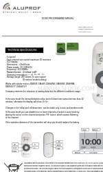 Aluprof DC920 Programmierhandbuch