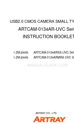 ARTRAY ARTCAM-0134ARSS-BW-UVC Instruction Booklet