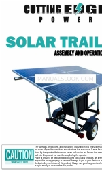 Cutting Edge SOLAR TRAILER Manual de montagem e operação