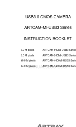 ARTRAY ARTCAM-900MI-USB3 Series Instruction Booklet