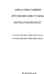 ARTRAY ARTCAM-IMX-USB3-T2 Series Instruction Booklet