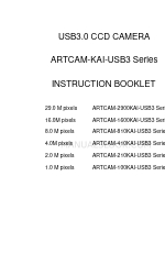 ARTRAY ARTCAM-100KAI-USB3 Series 지침 책자