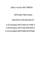 ARTRAY ARTCAM-0016TNIR Instrukcja obsługi