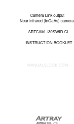 ARTRAY ARTCAM-130SWIR-CL Folheto de instruções