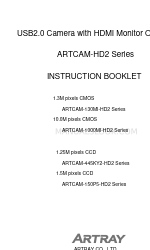 ARTRAY ARTCAM-HD2 Series 지침 책자