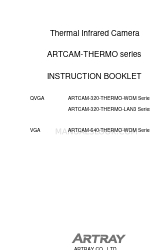 ARTRAY ARTCAM-320-THERMO-LAN3 Series Instruction Booklet