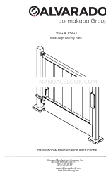 Alvarado VSGX Installation & Maintenance Instructions Manual