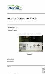 Alvarion BreezeACCESS SU-M-900 Nota de publicación