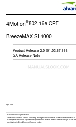 Alvarion 4Motion BreezeMAX Si 4000 Руководство пользователя