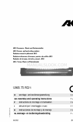 AKO UWS 75 RD/1 Manuel d'assemblage et d'utilisation