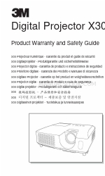 3M Digital Projector X30 Product Warranty And Safety Manual