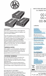 DLS CC-500 사용자 설명서