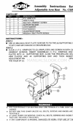 Alvin Adjustable Arm Rest CH55A 조립 지침