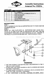 Alvin Armrest CH25A Montageanleitung