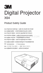 3M Digital Projector X64 Ürün Güvenlik Kılavuzu