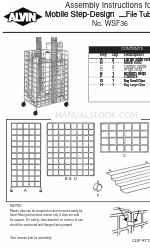 Alvin Mobile Step-Design File Tube Rack WSF36 Petunjuk Perakitan