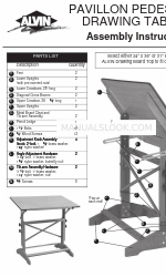 Alvin Pavillon Pedestal Инструкции по сборке