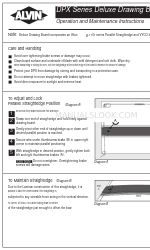 Alvin DPX Series 取扱説明書