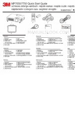 3M Multimedia Projector MP7650 Skrócona instrukcja obsługi