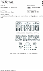 aion FRACTAL PARAMETRIC OVERDRIVE Manual