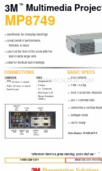 3M Multimedia Projector MP8749 Information Sheet