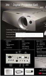 3M Multimedia Projector S40 사양 시트