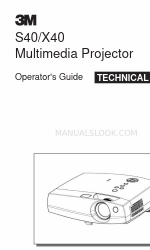 3M Multimedia Projector S40 운영자 매뉴얼